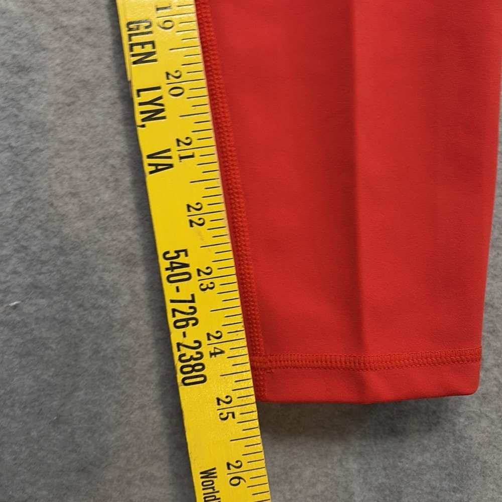 Blogilates Ruched Waist Leggings in Red High Waisted Side Pockets - XL - Picture 4 of 9